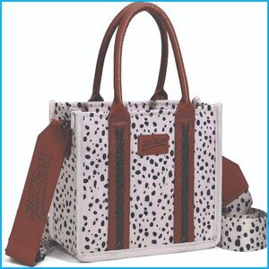 Trendy Dalmatian Print Handbag – Cute Everyday Tote